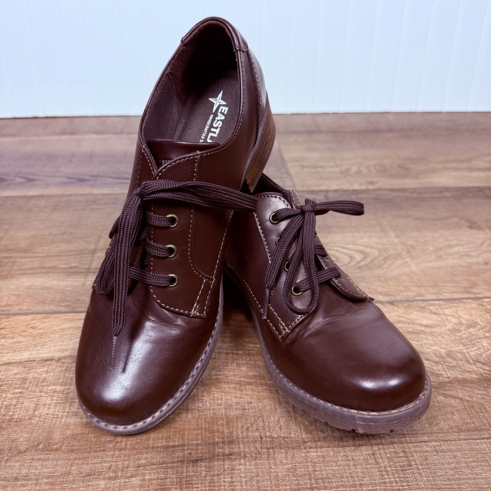 Eastland Women's Shoes Size 10 Oxford Trish Brown NWOT Leather Lace Up Low Heel